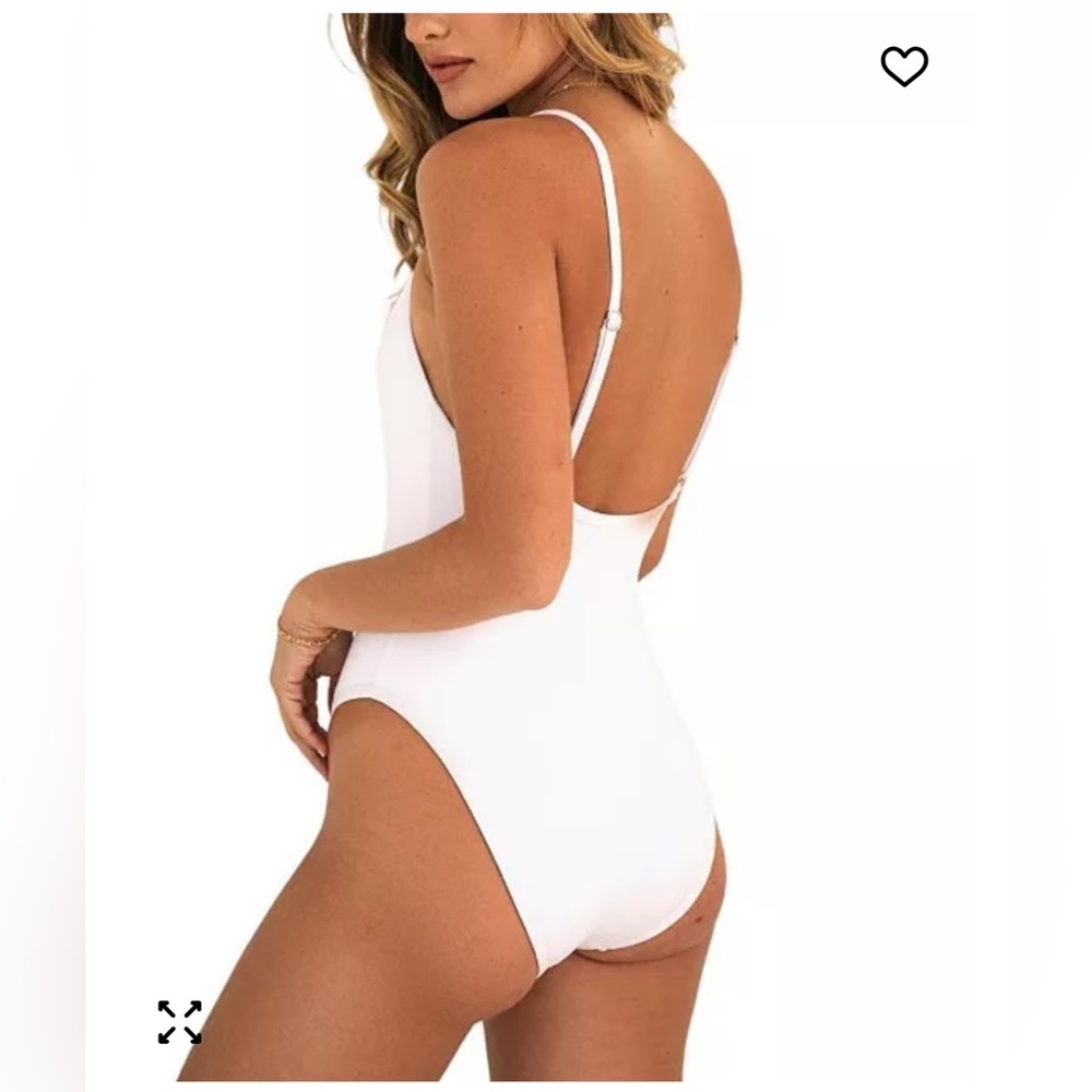 Dipping Daisys White One Piece Swimsuit